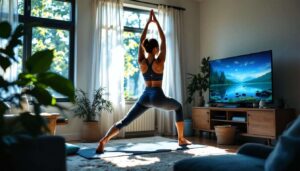 Want to reduce stiffness and gently engage your core? Try this six-move Pilates routine that you can do in front of the TV